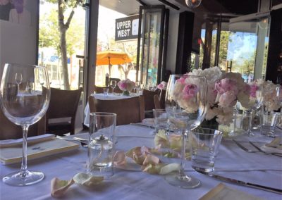 Private Dining Space Front Room Set for Wedding Rehearsal Dinner